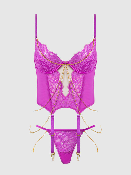 Reanna - Lace & Chain - Corset Set, inclusief Plus Size