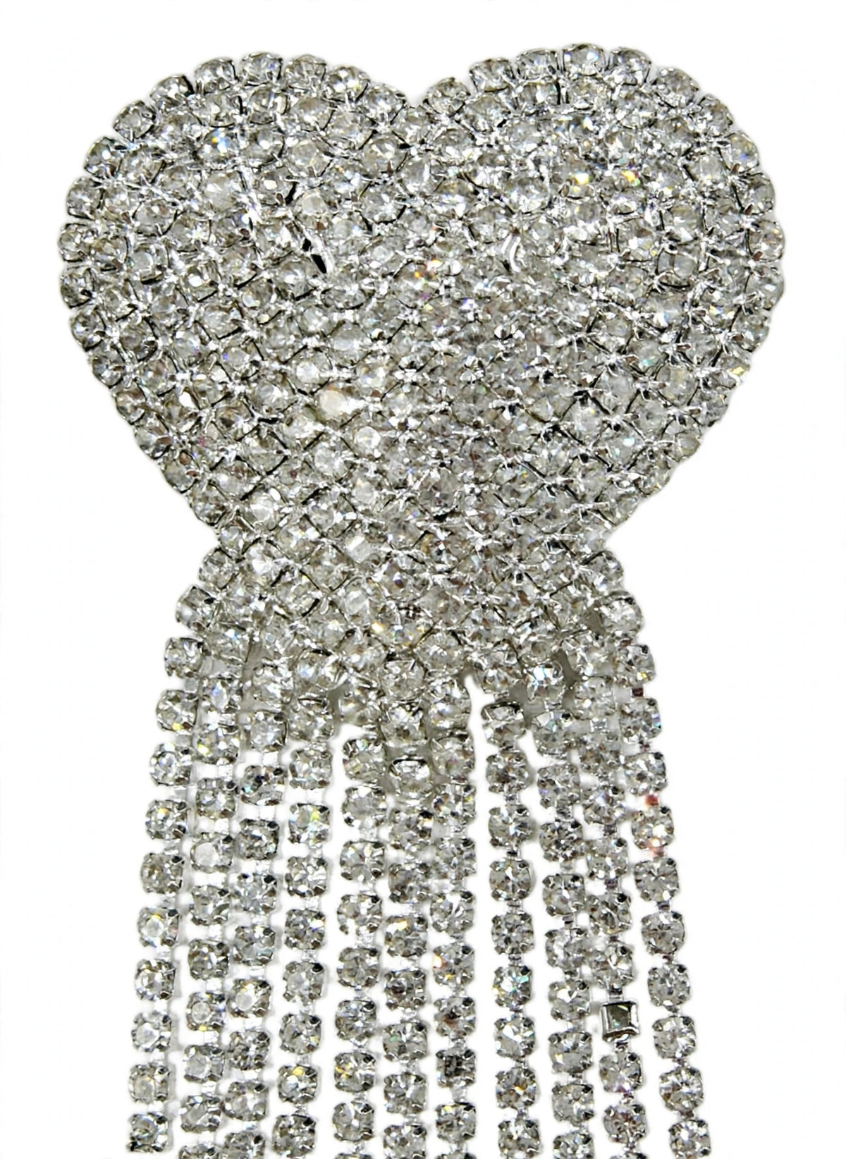 Rhinestone Covers – Hartvormige Tepelstickers met Strassfranjes