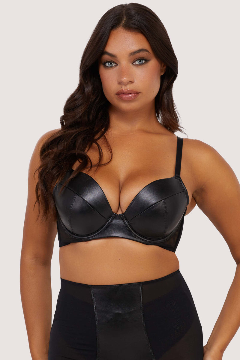 Playful Promises - Iris - Lak Plunge BH, Inclusief Plus size