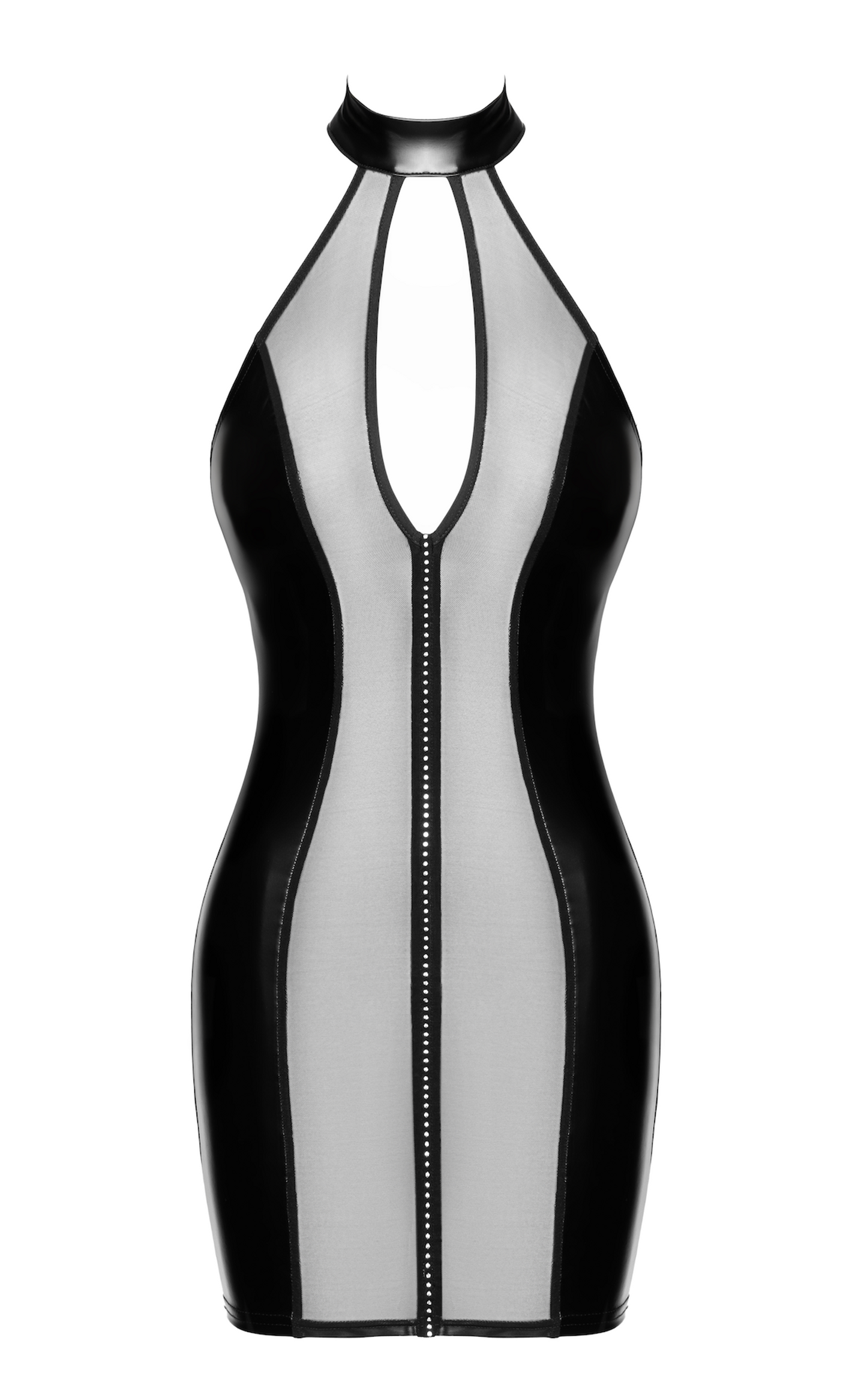 Noir_F370_Luxuria_Crystal_Sheer_Mini_Jurk_missq_lingerie