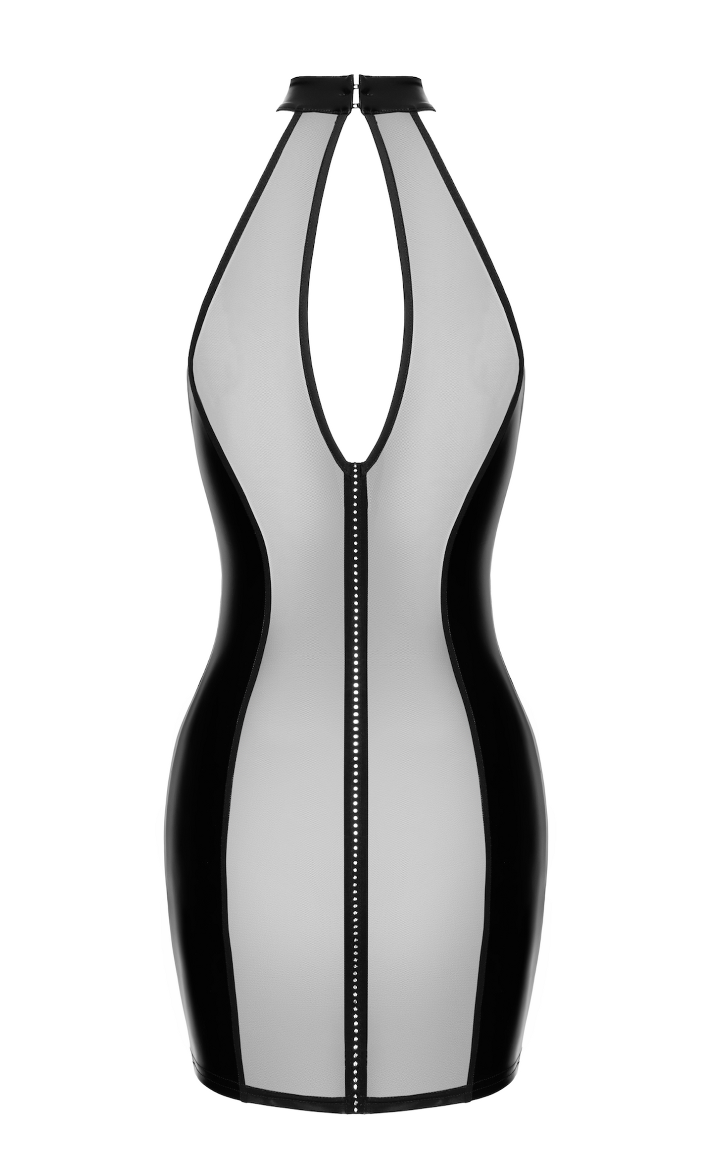 Noir_F370_Luxuria_Crystal_Sheer_Mini_Jurk_missqlingerie