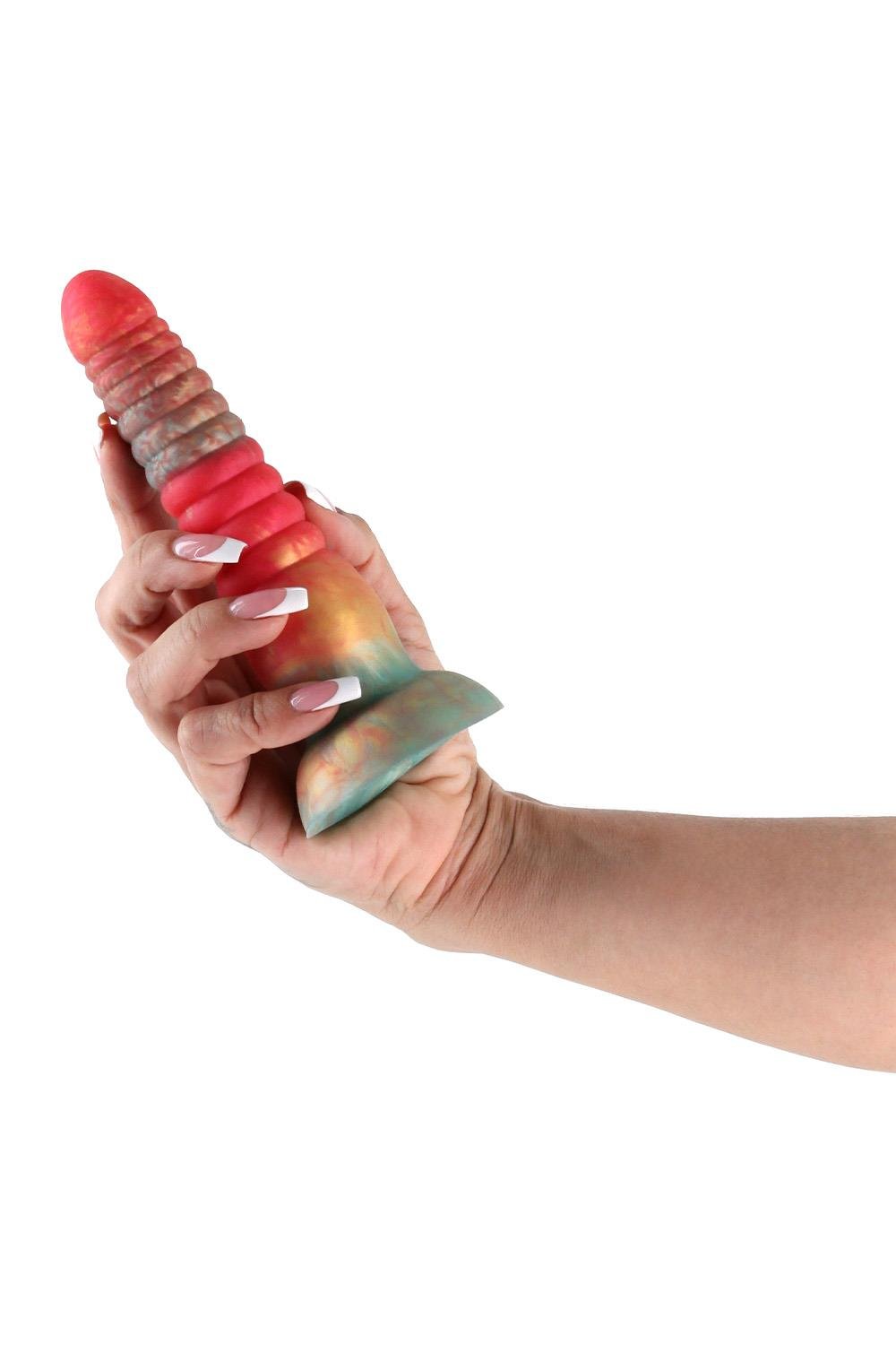 Ns_novelties_stacked_dildo_red_gold_detail_missq