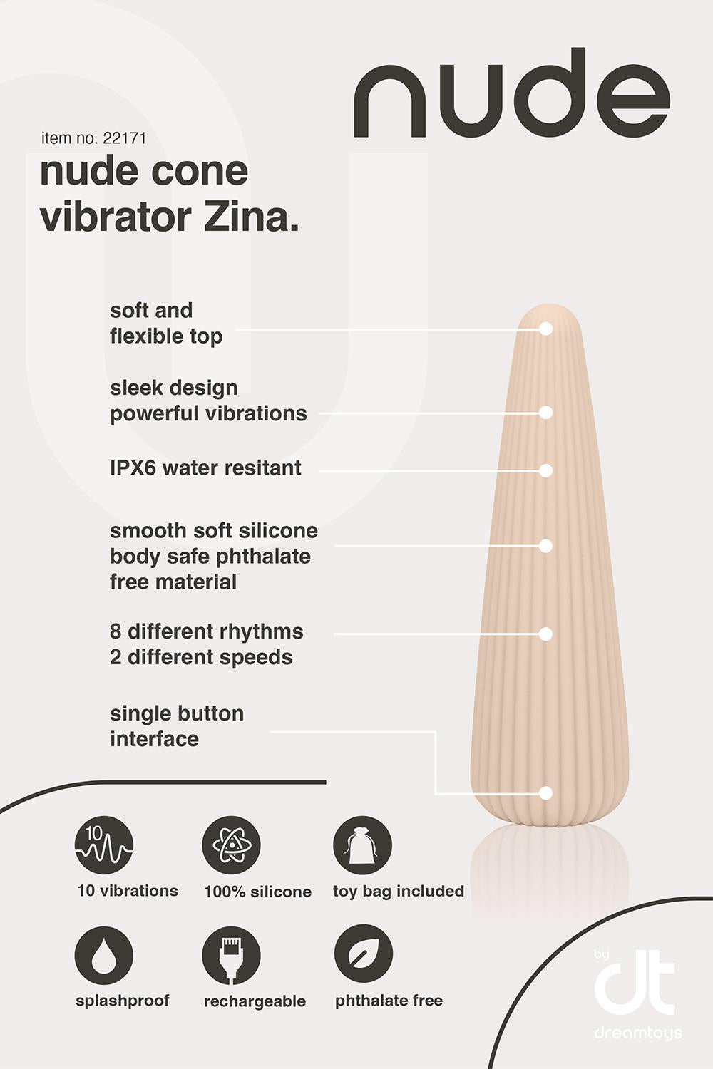 Nude - Zina - Cone Vibrator