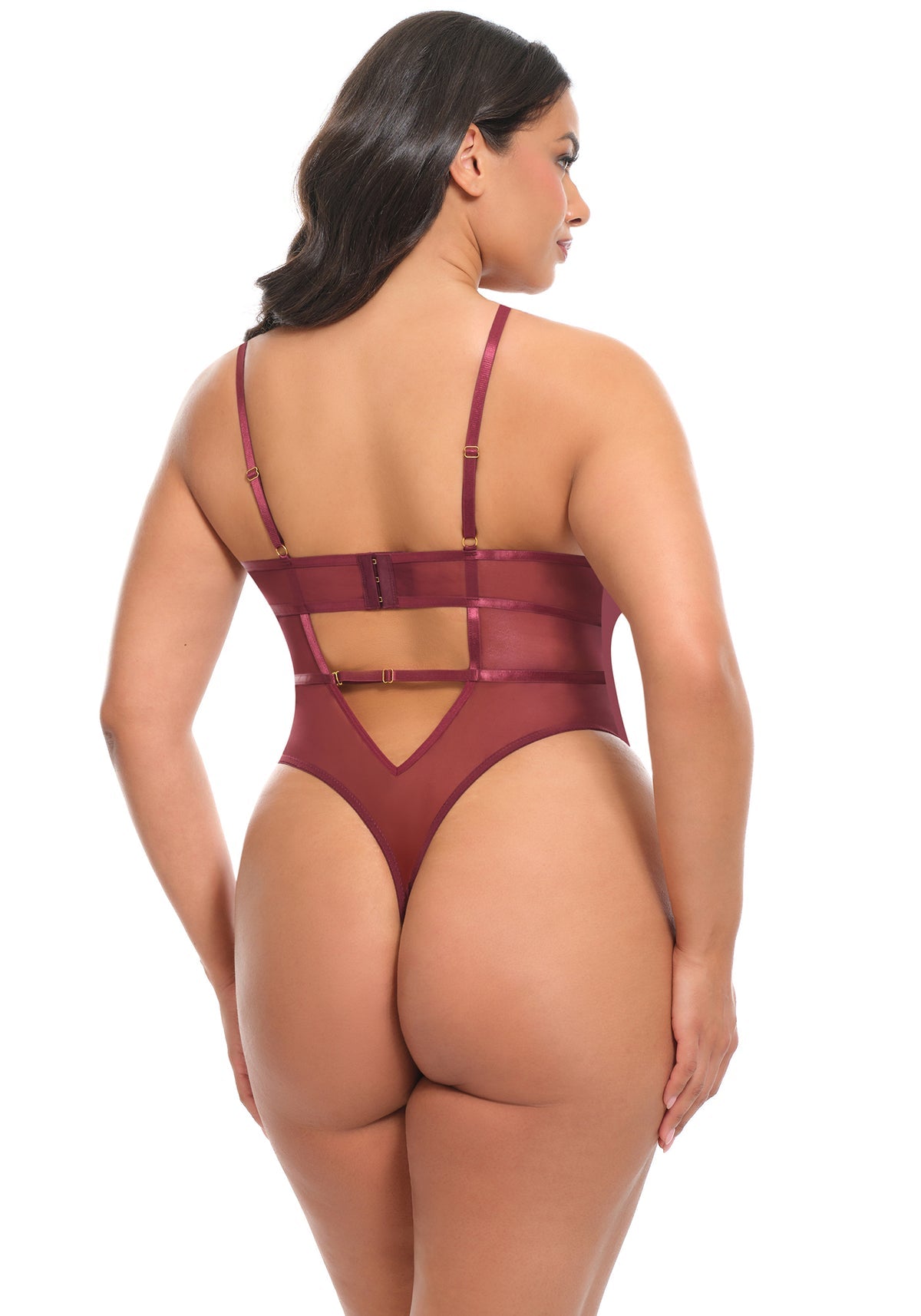 Ohlala_cheri_paris_Eloise_burgundy_bodysuit_plus_size_back_missqlingerie