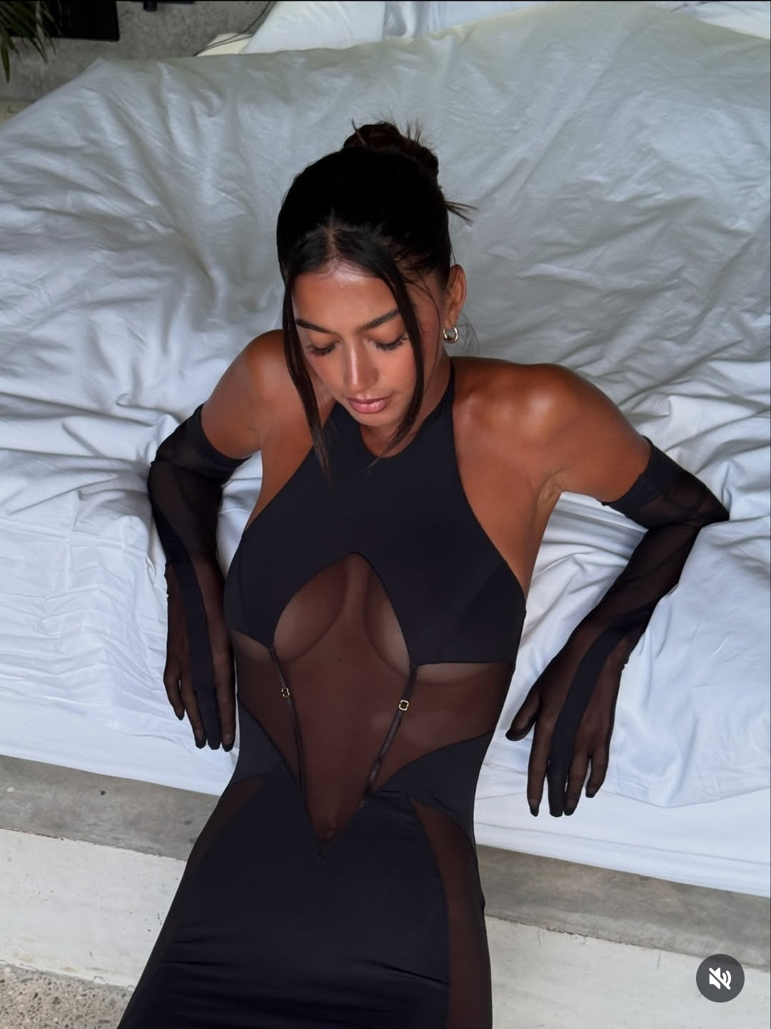 Jane zwarte Open Rug Bodycon Jurk – Gedurfde Elegantie