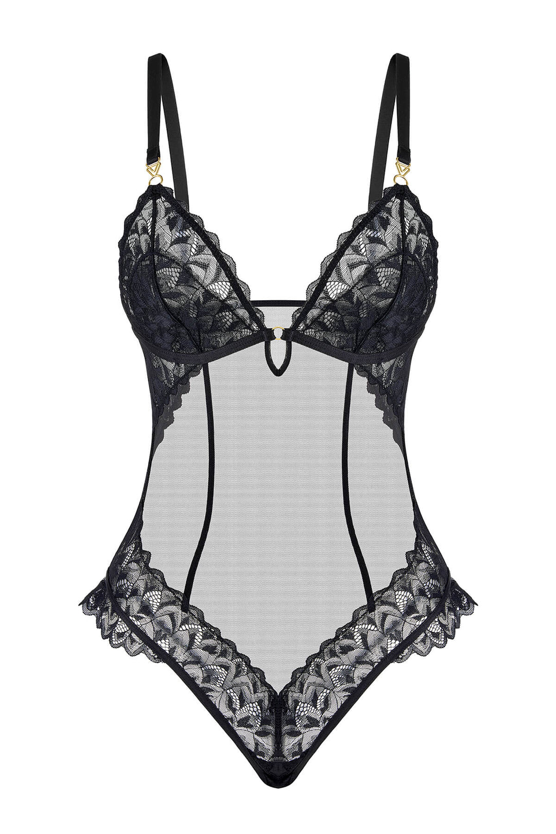 Thallia_Sheer_Floral_Lace_Bodysuit_Royal_zwart_missq_lingerie