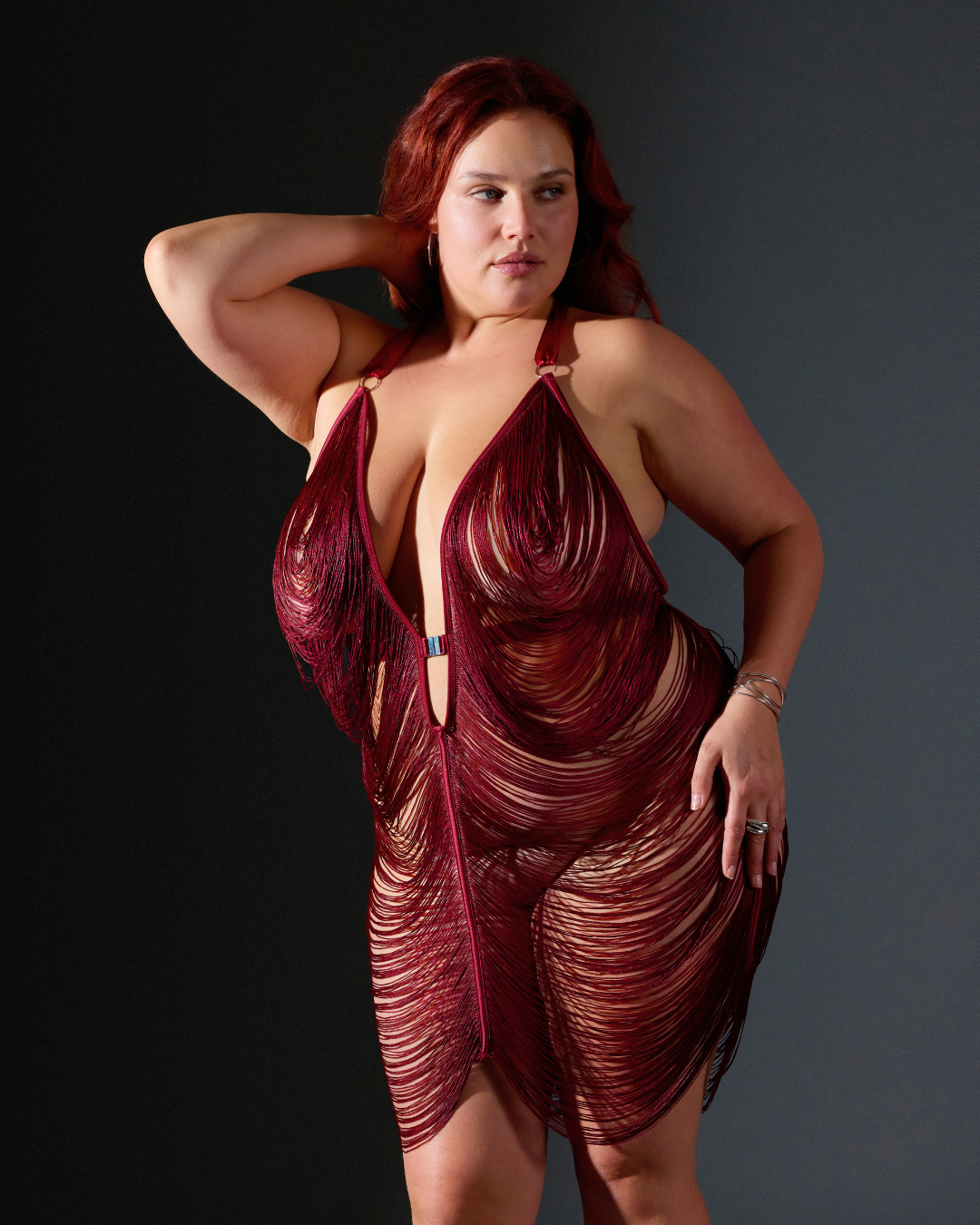 Thistle_spire_fringe_halter_jurk_zwart_missq_lingerie