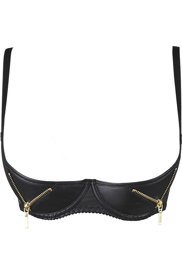 AXAMI Latex BH met Gouden Ritsen