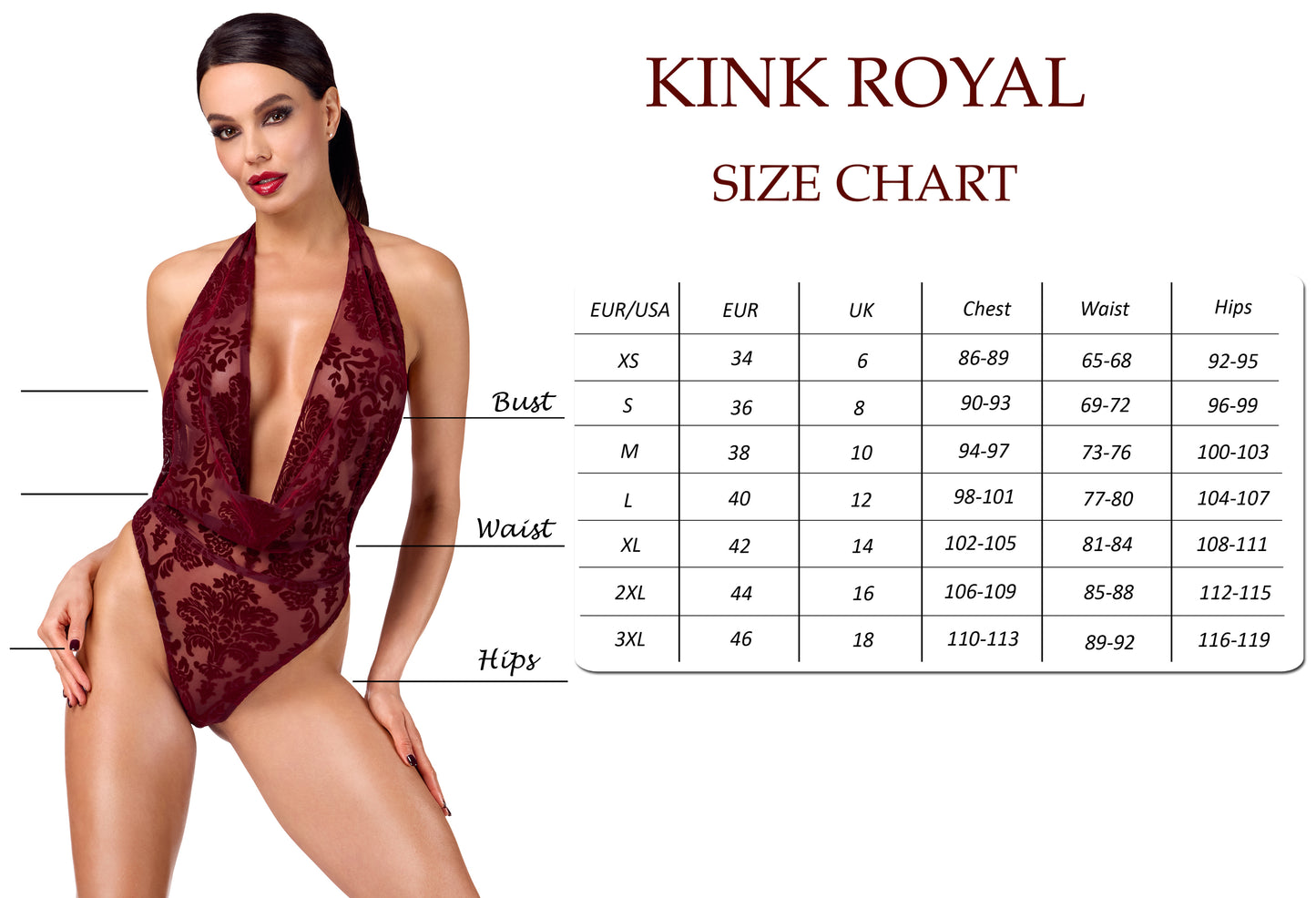 Kink Royal Burgundy Flocked Tule Jumpsuit – Pure Luxe en Sensuele Kracht