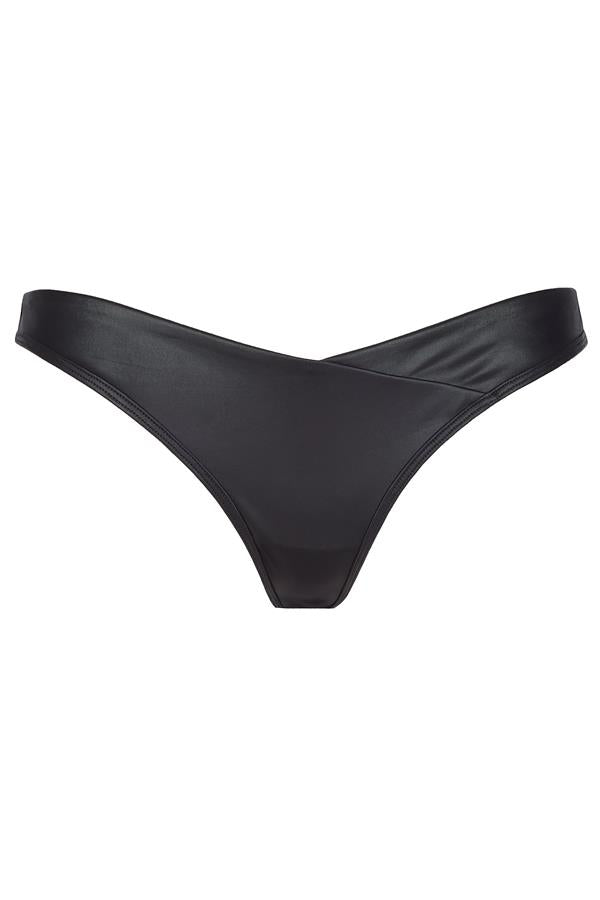Juicy Bloom Brazilian String met Latex Look