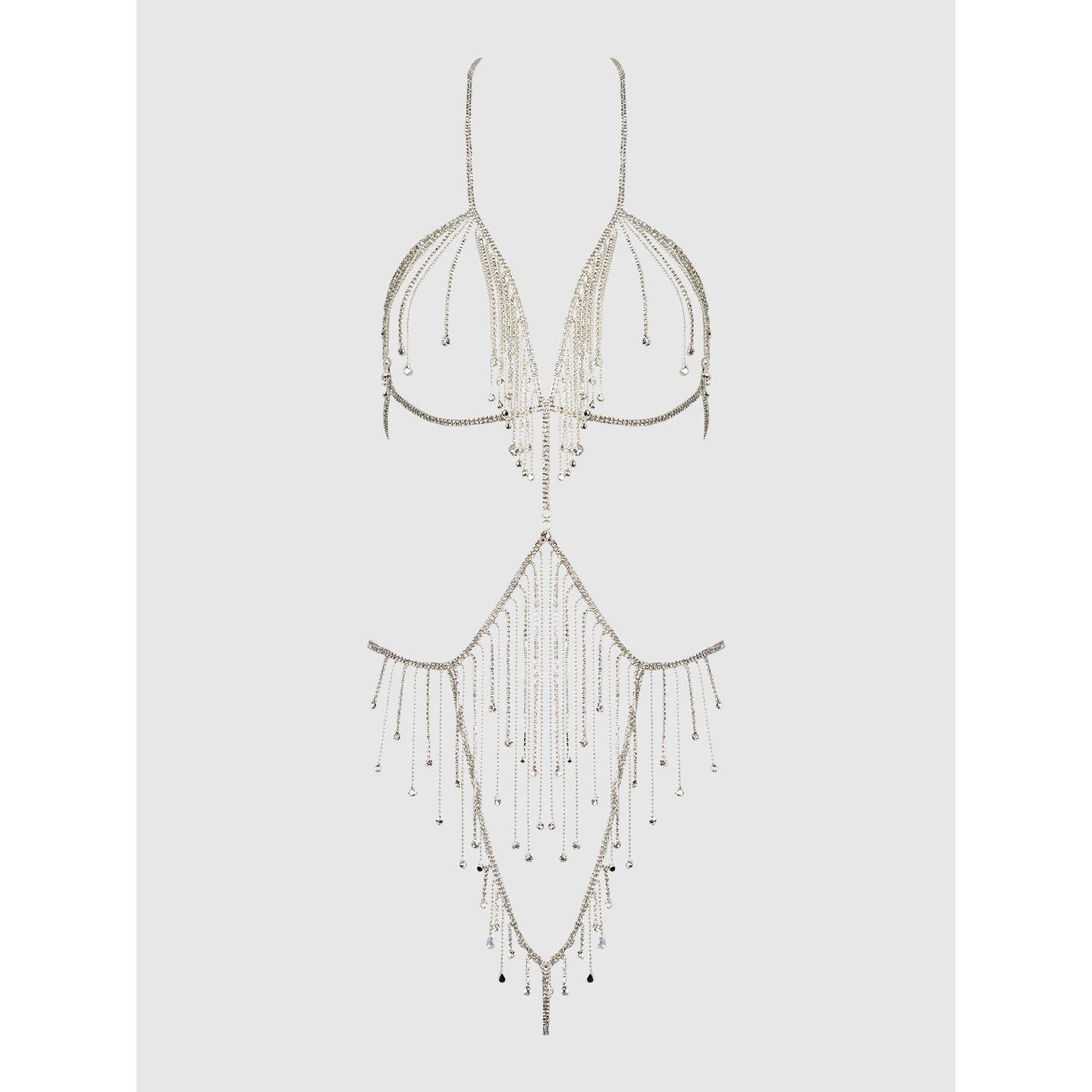 Strass Body Chain met Verleidelijke Franjes