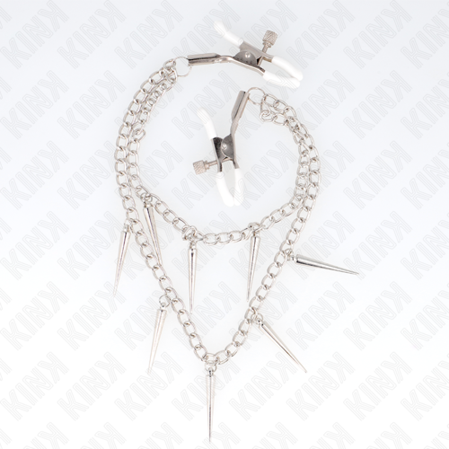 Kink - Nipple Klem met spike chain