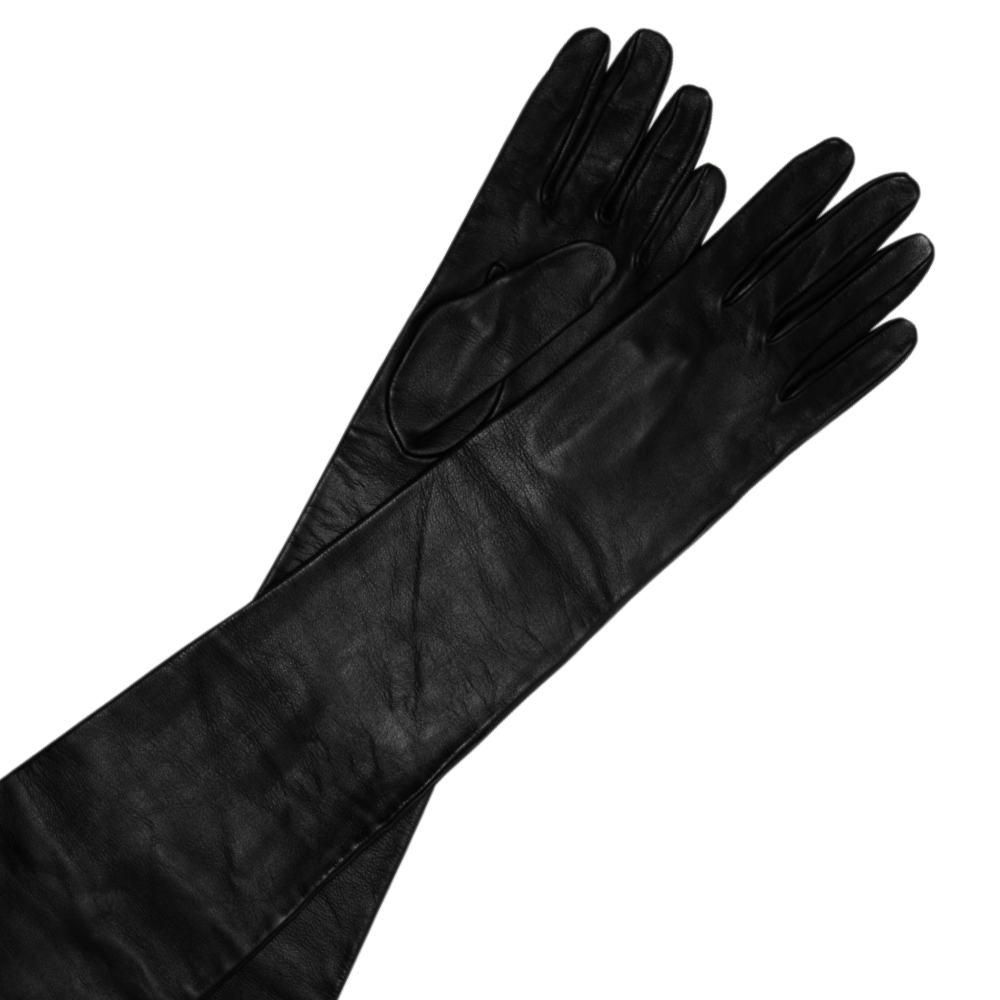 Callas Leatherlook Operahandschoenen – Lange Matte Handschoenen
