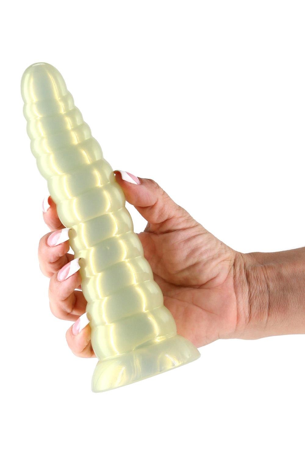 ns_novelties_fantasia_nymph_dildo_geel_amber_detail_missqlingerie