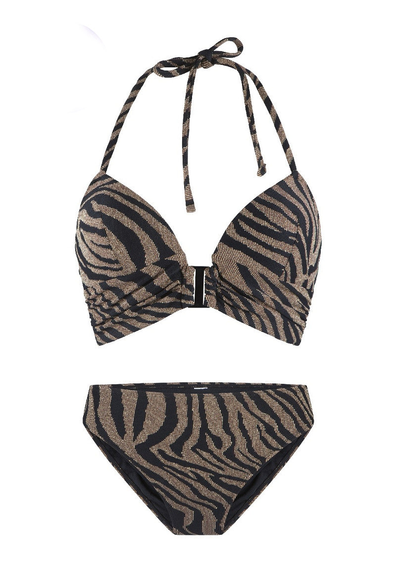 LingaDore - Black and Gold Zebra - Bikini Set