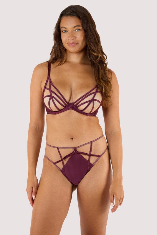 Ramona Illusion Wine High Waist Slip