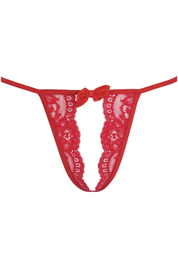 Axami - Love Cave Excite Me - Ouvert, zwart, rood, wit
