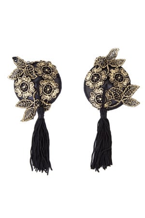 Gold flower with lace tassels / Regalia